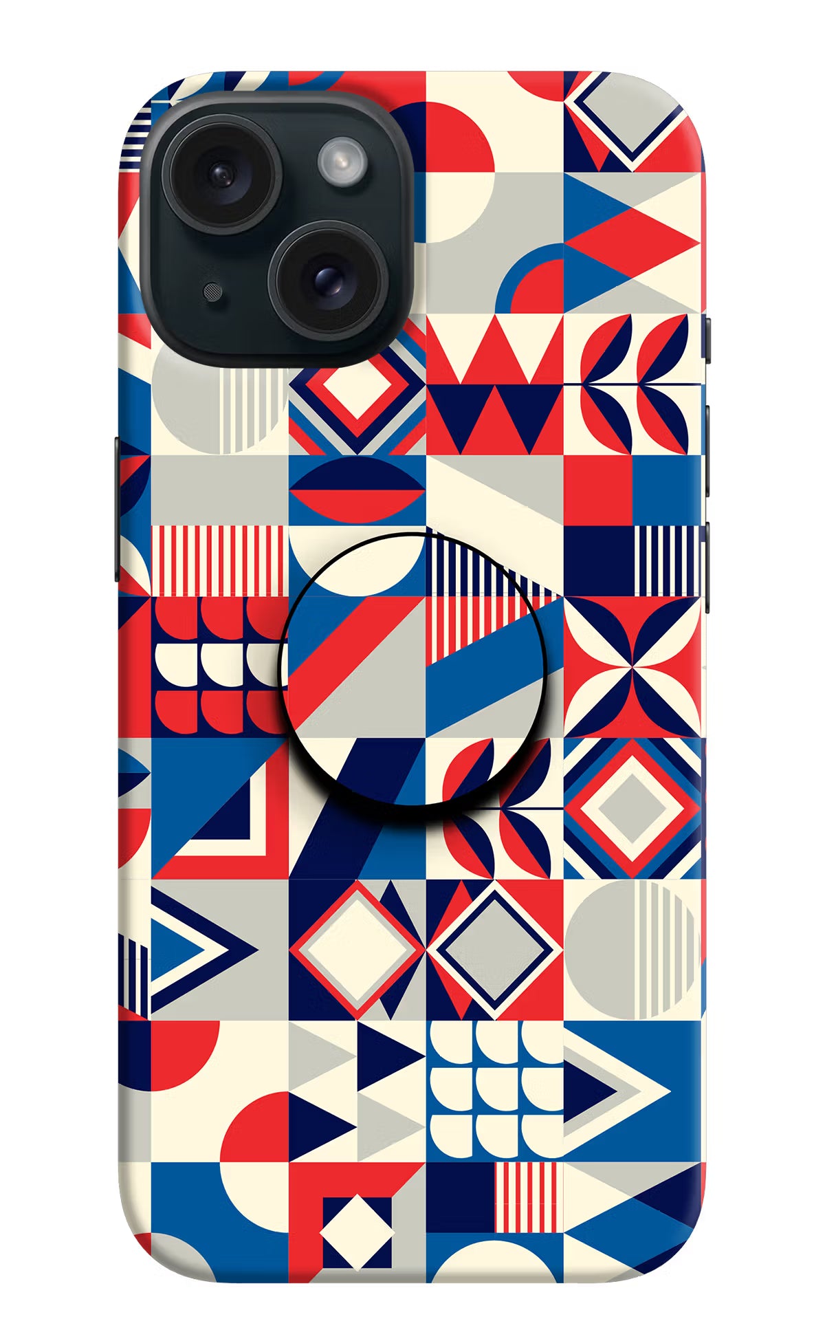 Colorful Pattern iPhone 15 Pop Case by Casekaro