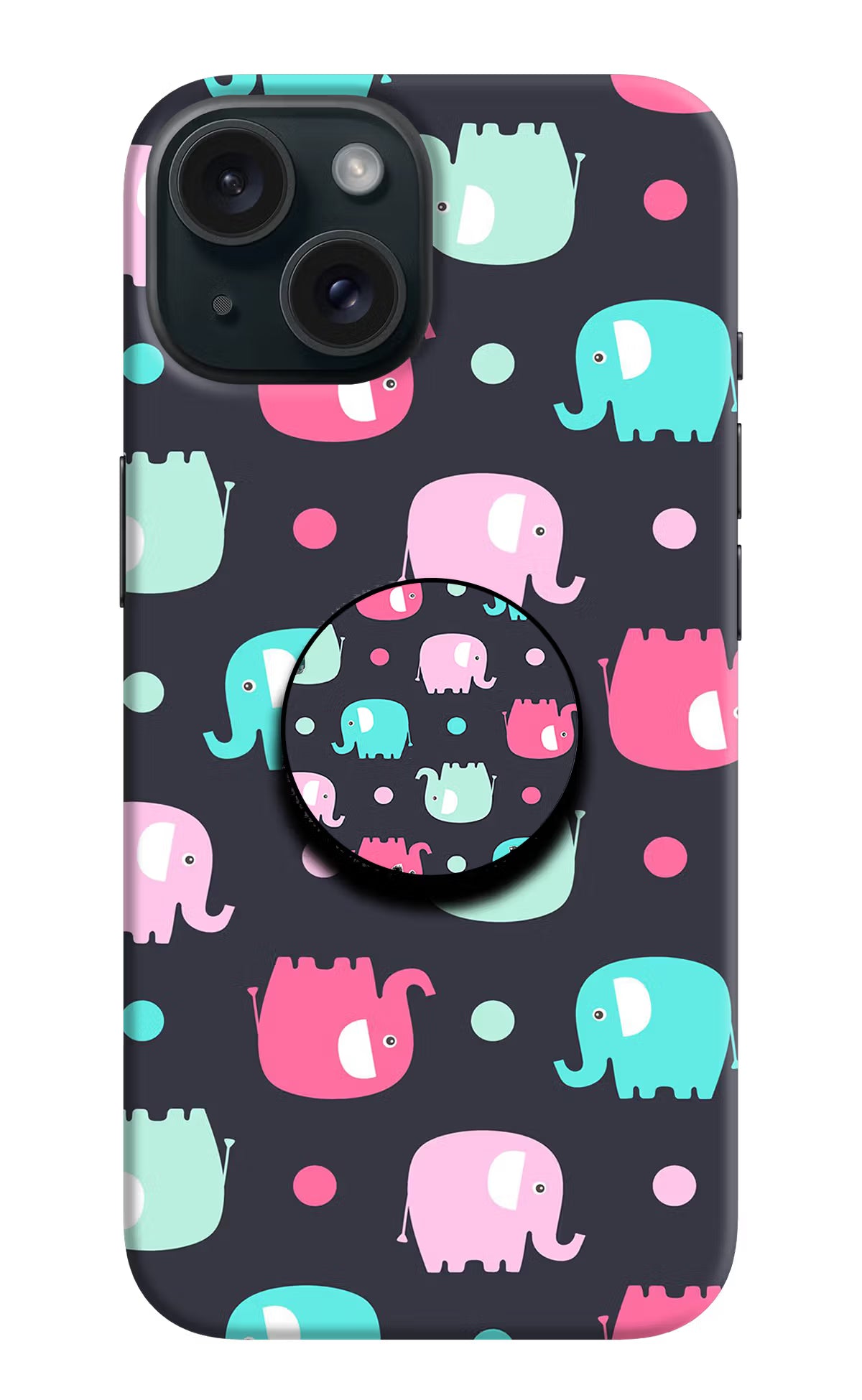Baby Elephants iPhone 15 Pop Case by Casekaro