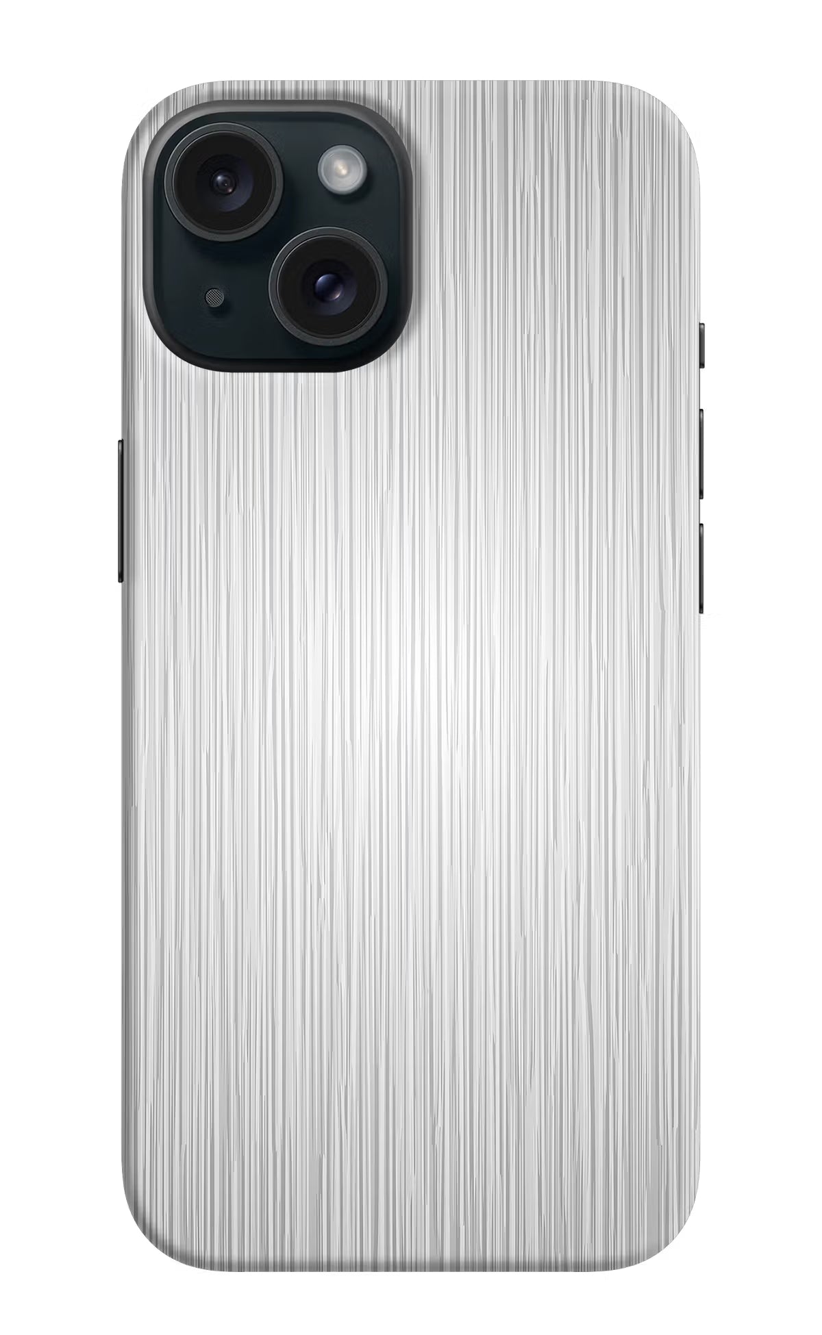 Wooden Grey Texture iPhone 15 Plus Hard Case Back Cover by Casekaro