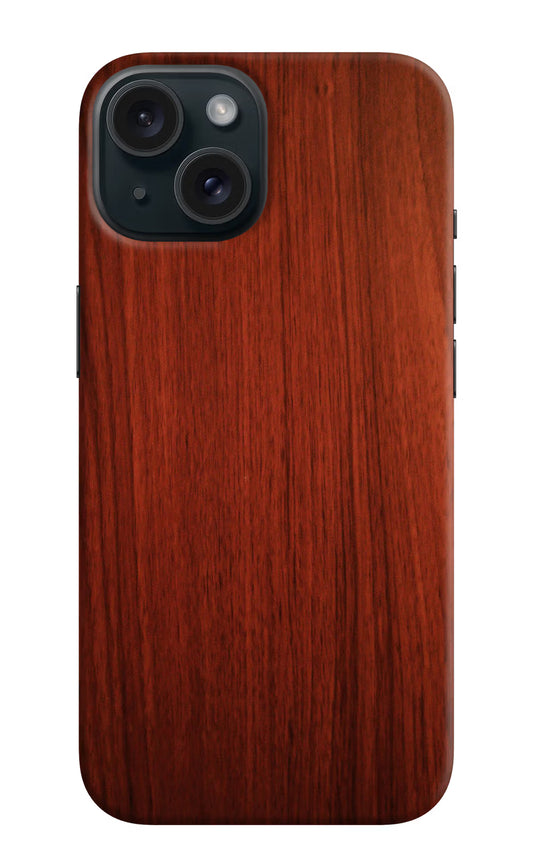 Wooden Plain Pattern iPhone 15 Plus Hard Case Back Cover by Casekaro