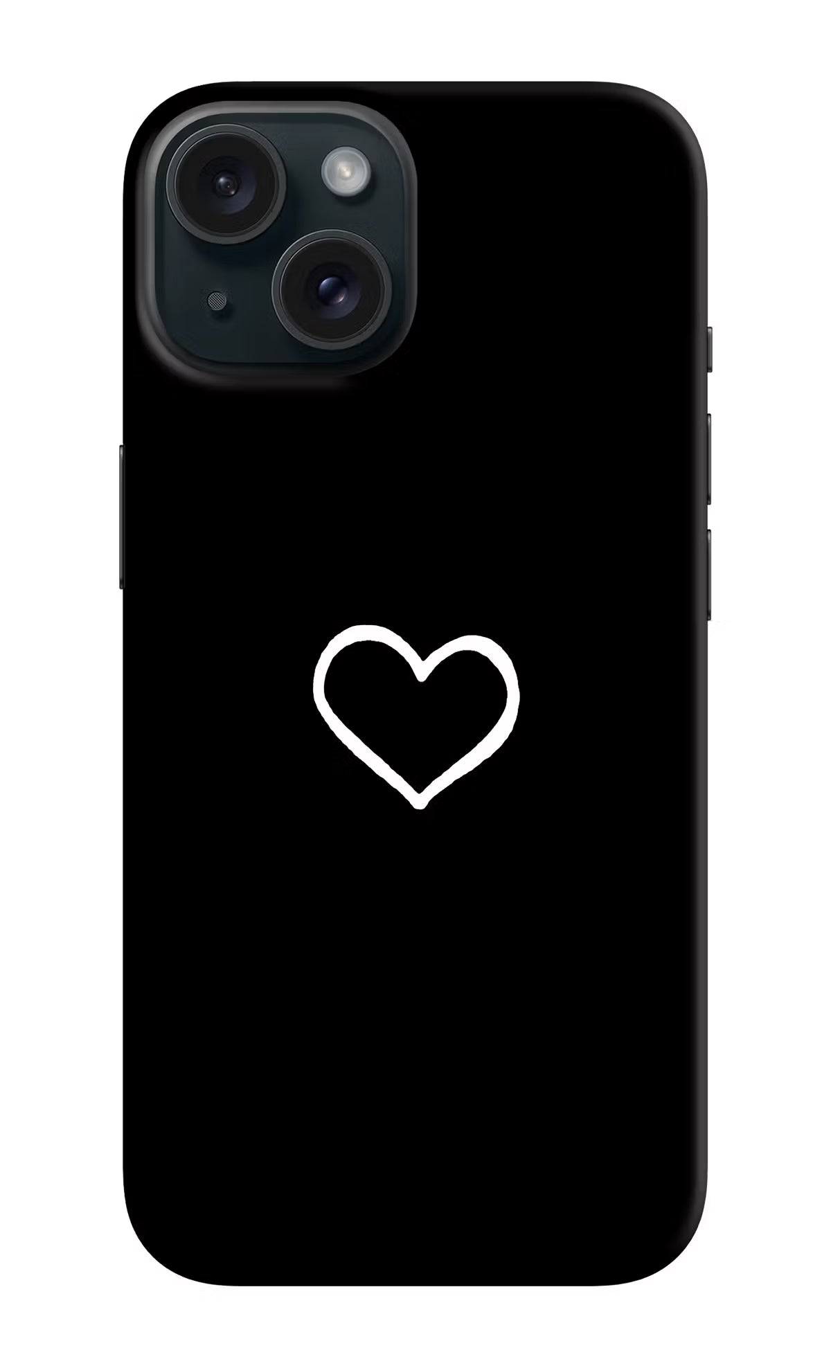 Heart iPhone 15 Plus Hard Case Back Cover by Casekaro