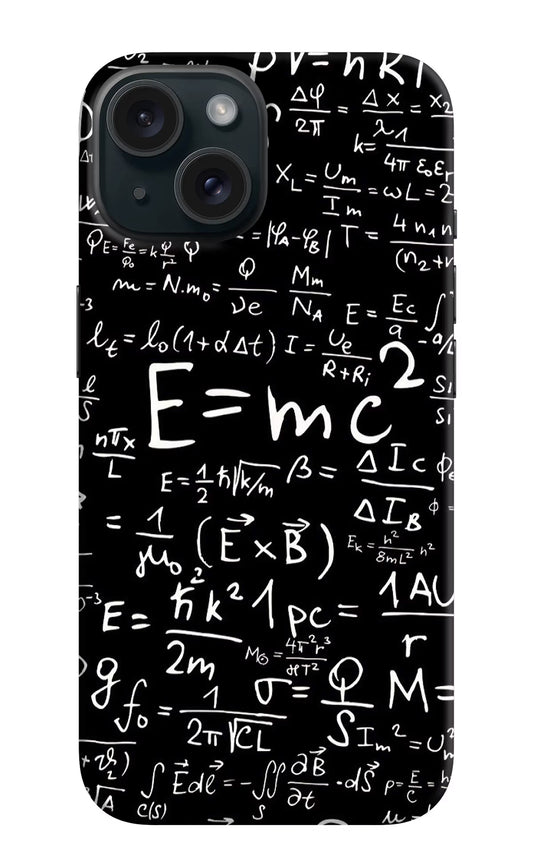 Physics Formula iPhone 15 Plus Hard Case Back Cover by Casekaro