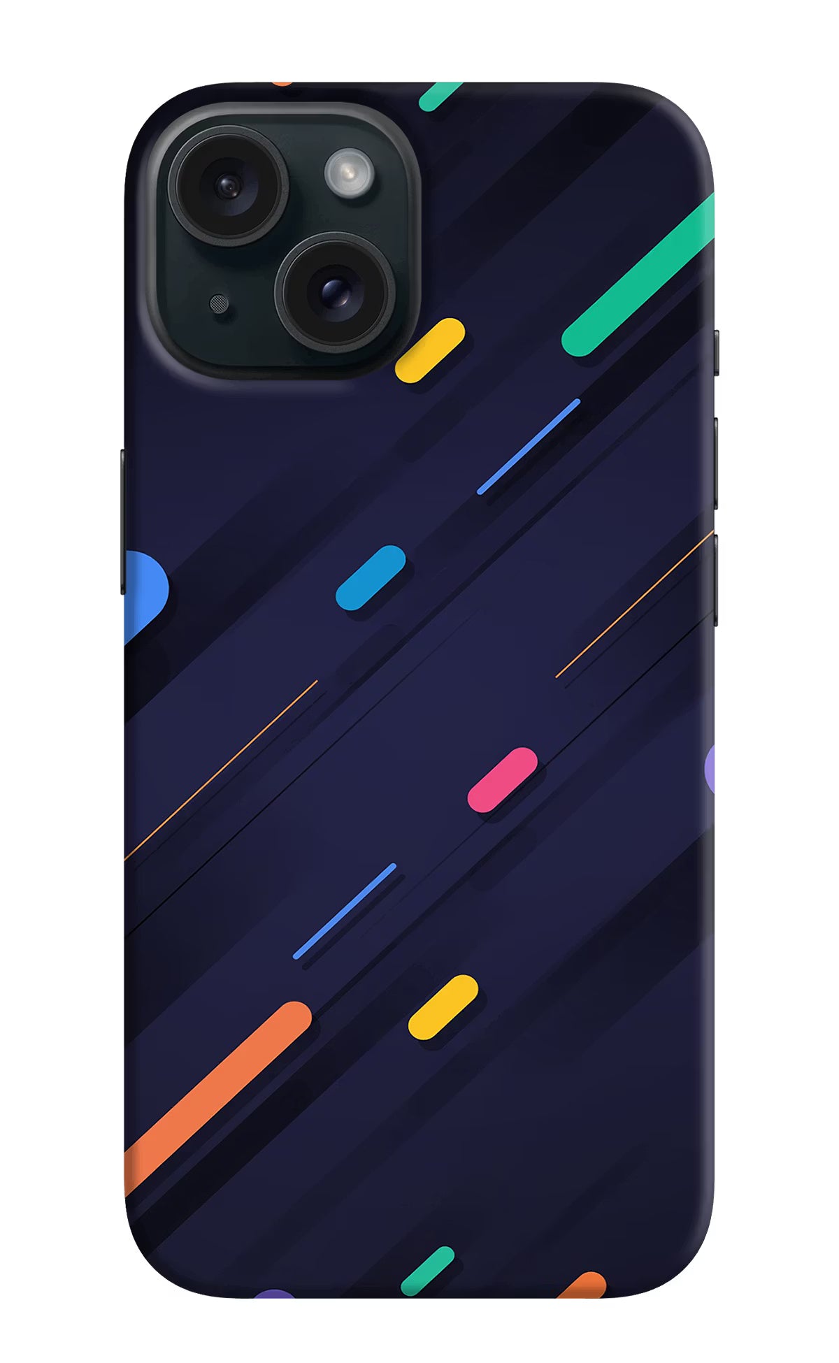 Abstract Design iPhone 15 Plus Hard Case Back Cover by Casekaro