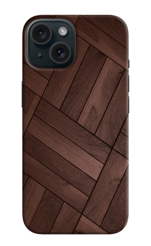 Wooden Texture Design iPhone 15 Plus Hard Case Back Cover by Casekaro