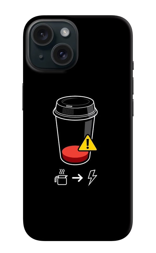 Coffee iPhone 15 Plus Hard Case Back Cover by Casekaro
