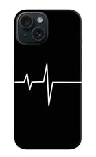 Heart Beats iPhone 15 Plus Hard Case Back Cover by Casekaro
