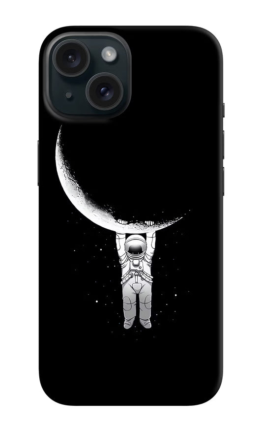 Moon Space iPhone 15 Plus Hard Case Back Cover by Casekaro