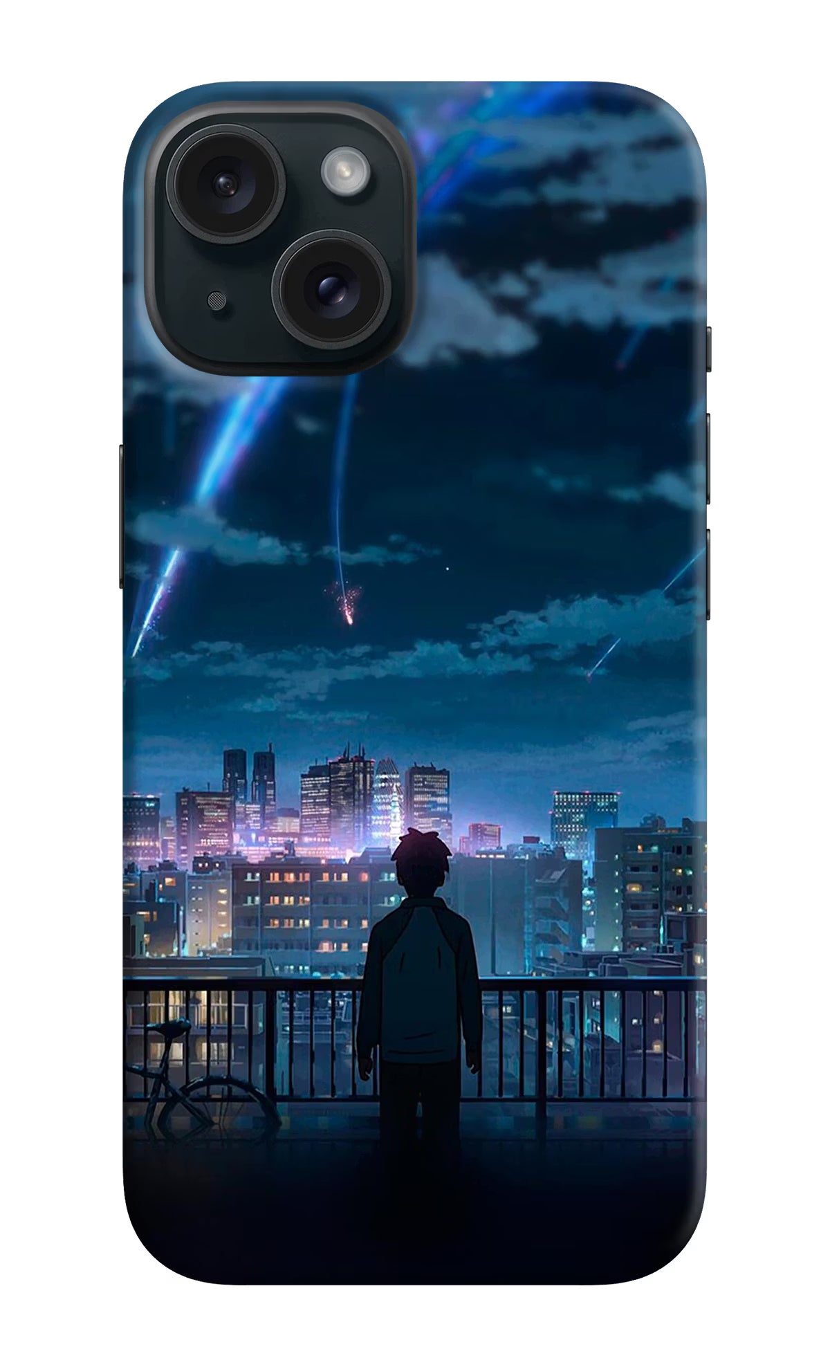 Anime iPhone 15 Plus Hard Case Back Cover by Casekaro