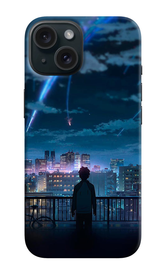 Anime iPhone 15 Plus Hard Case Back Cover by Casekaro