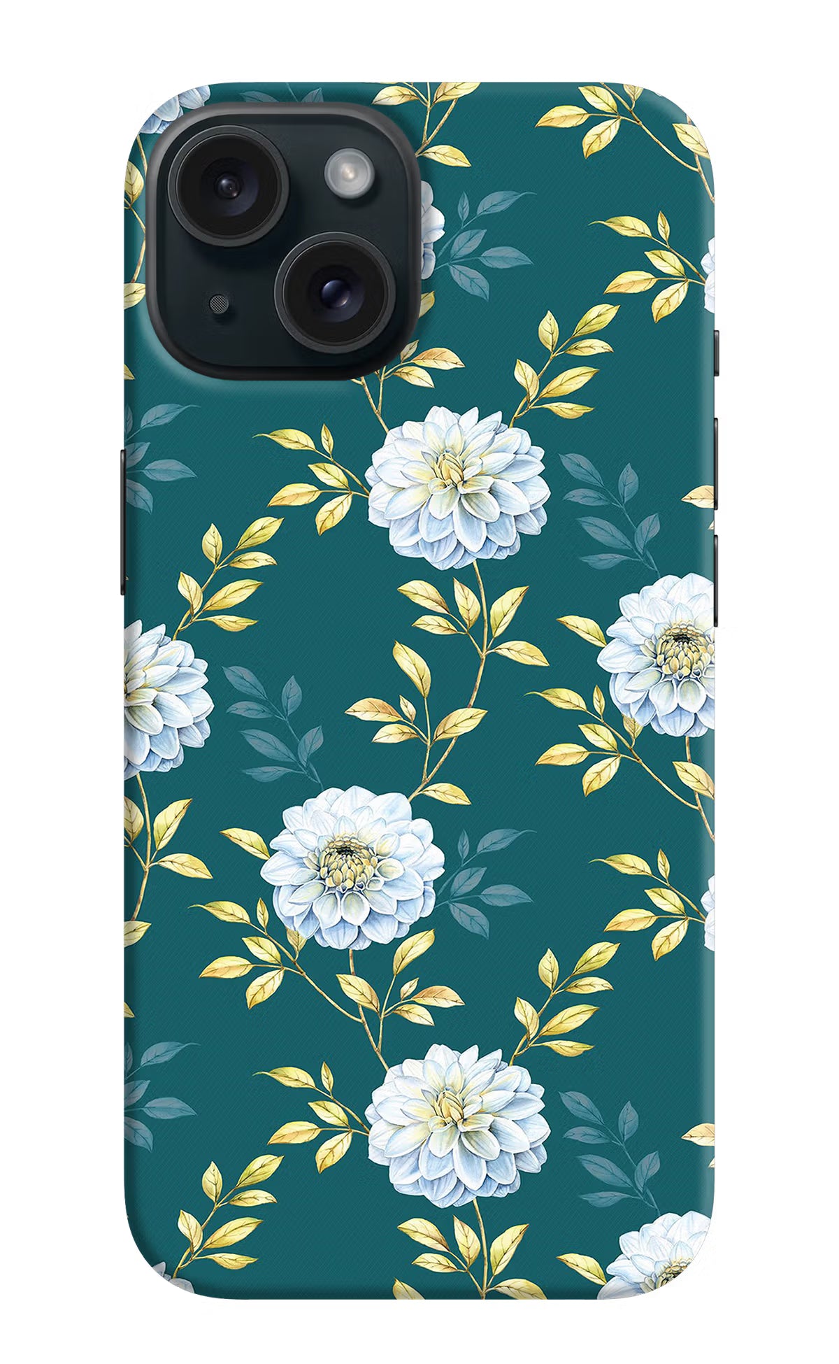Flowers iPhone 15 Plus Hard Case Back Cover by Casekaro