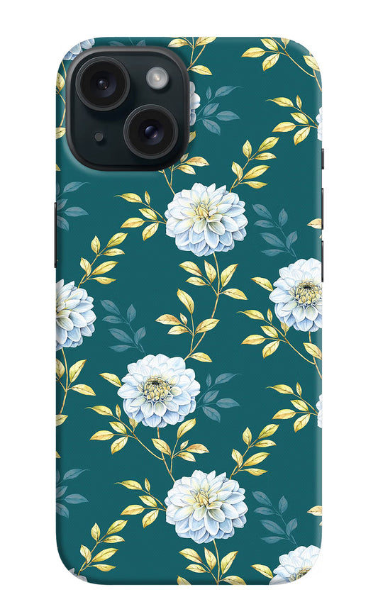 Flowers iPhone 15 Plus Hard Case Back Cover by Casekaro
