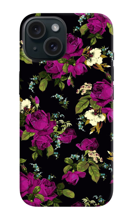 Flowers iPhone 15 Plus Hard Case Back Cover by Casekaro