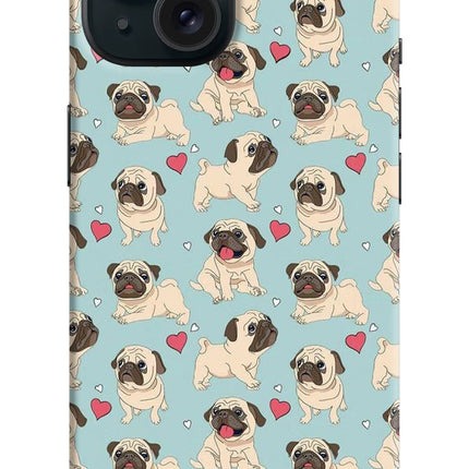 Pug Dog iPhone 15 Plus Hard Case Back Cover by Casekaro