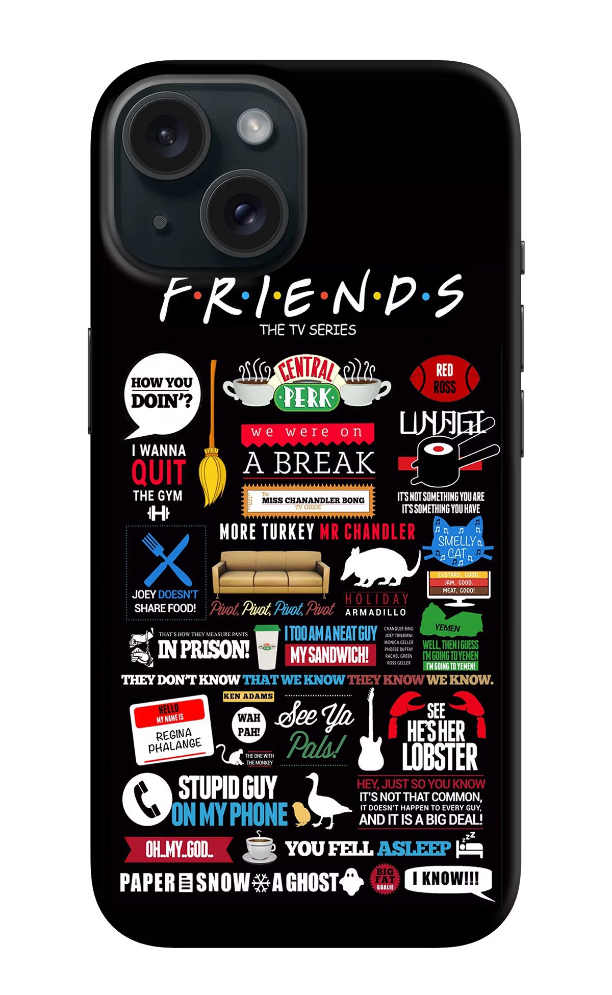 FRIENDS iPhone 15 Plus Hard Case Back Cover by Casekaro