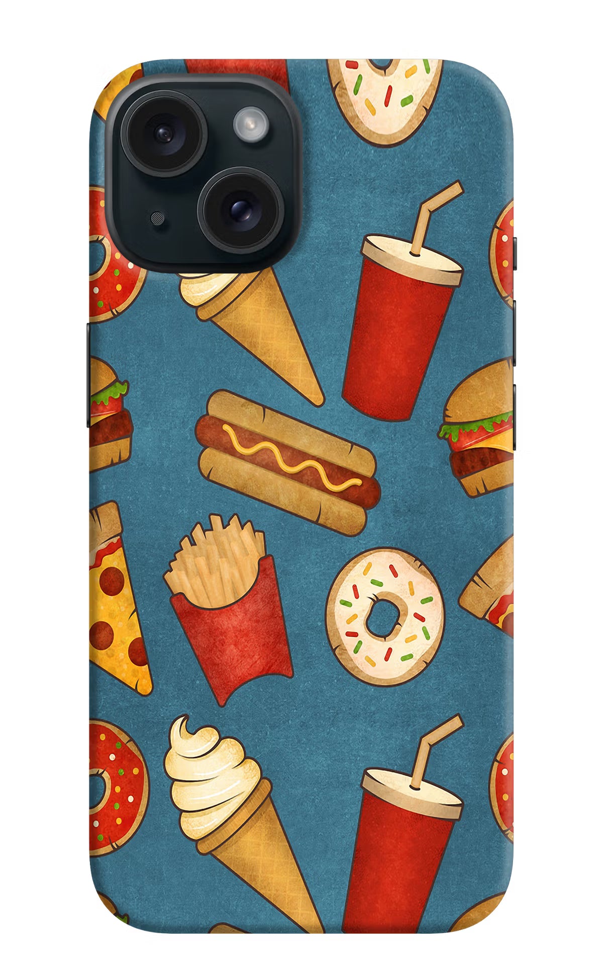 Foodie iPhone 15 Plus Hard Case Back Cover by Casekaro