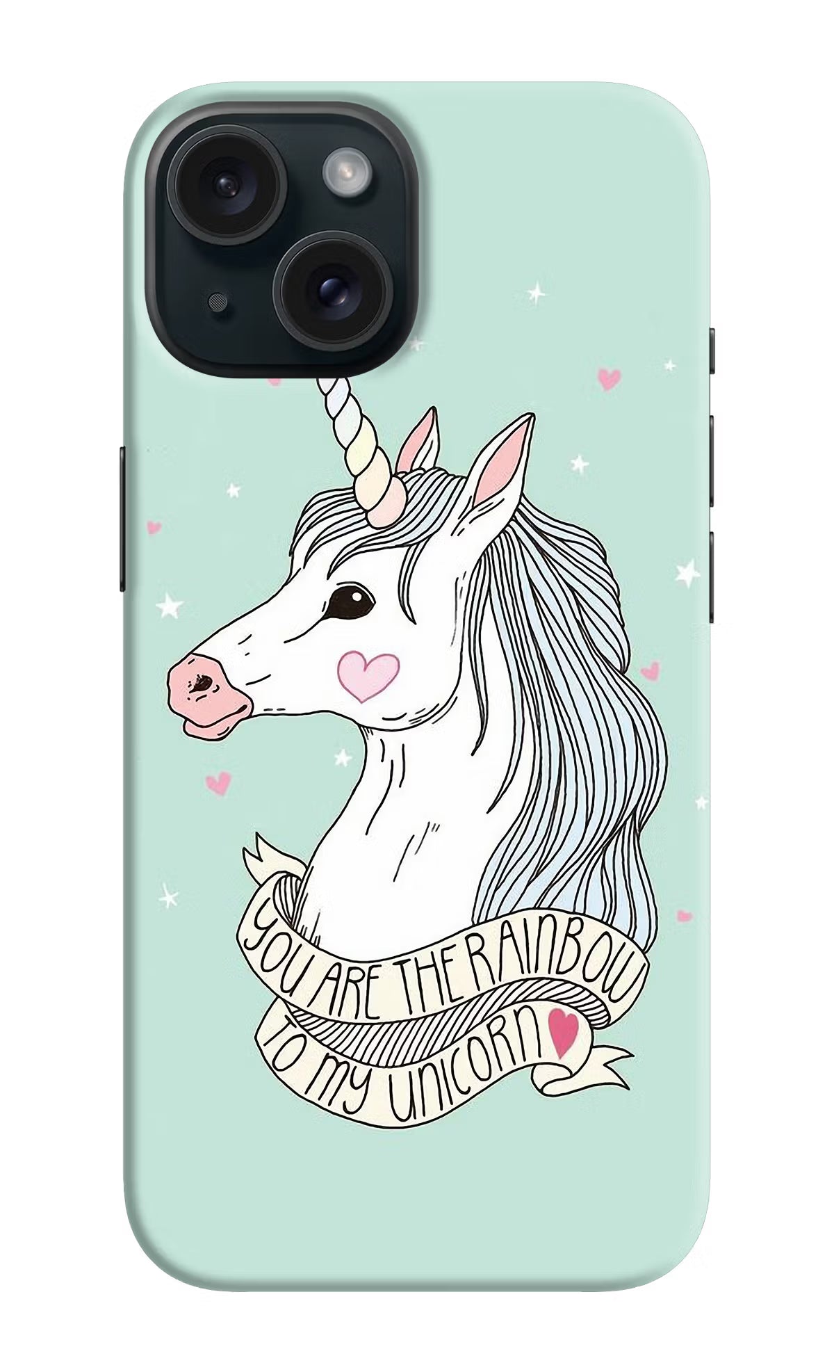 Unicorn Wallpaper iPhone 15 Plus Hard Case Back Cover by Casekaro