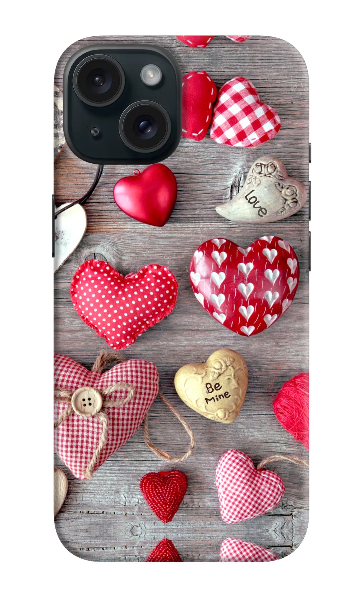 Love Wallpaper iPhone 15 Plus Hard Case Back Cover by Casekaro