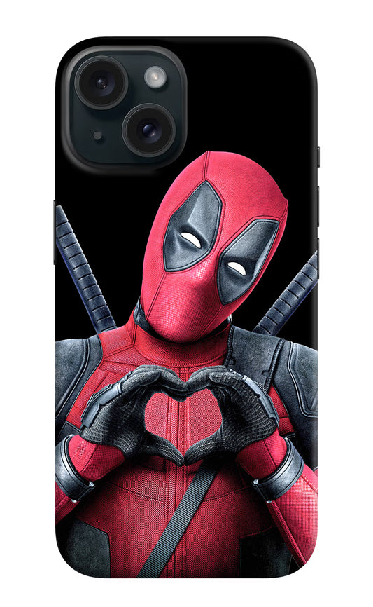 Deadpool iPhone 15 Plus Hard Case Back Cover by Casekaro
