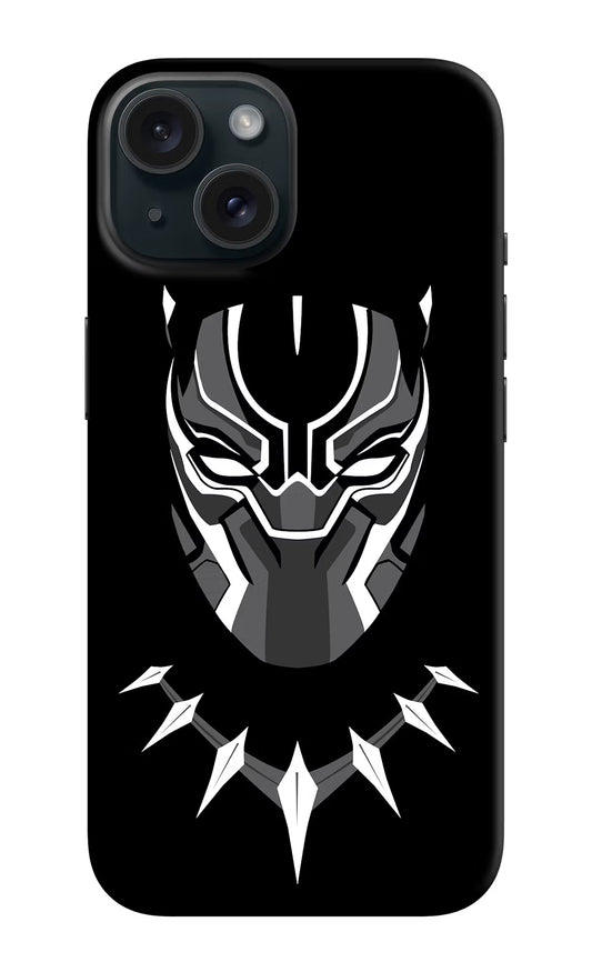 Black Panther iPhone 15 Plus Hard Case Back Cover by Casekaro