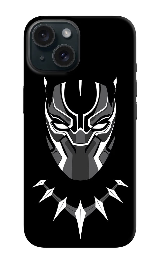 Black Panther iPhone 15 Plus Hard Case Back Cover by Casekaro