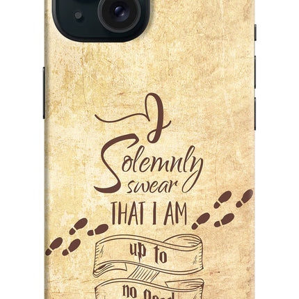 I Solemnly swear that i up to no good iPhone 15 Plus Hard Case Back Cover by Casekaro