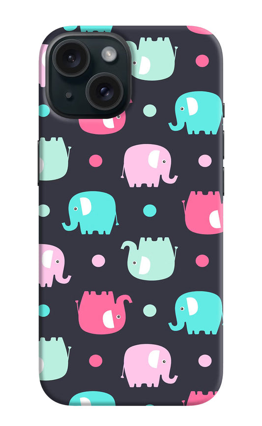 Elephants iPhone 15 Plus Hard Case Back Cover by Casekaro