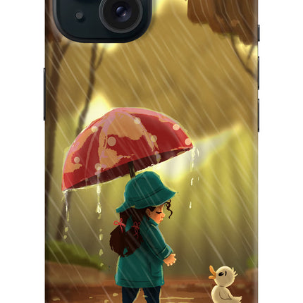 Rainy Day iPhone 15 Plus Hard Case Back Cover by Casekaro