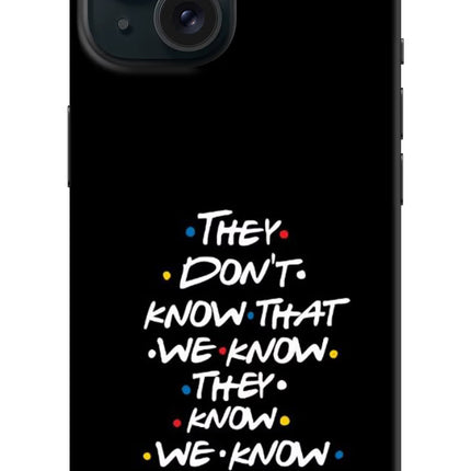 FRIENDS Dialogue iPhone 15 Plus Hard Case Back Cover by Casekaro