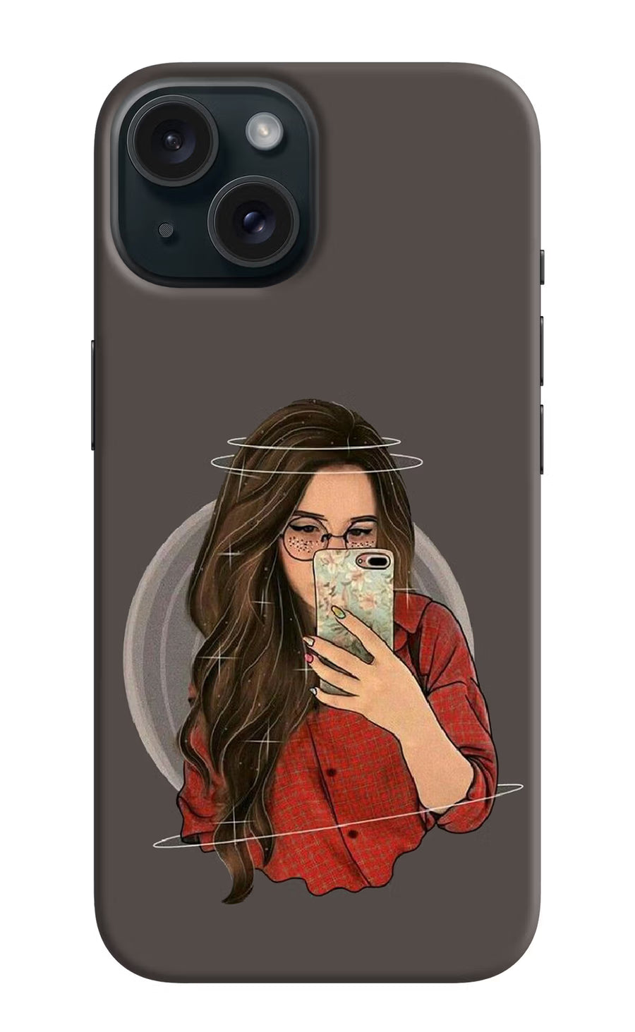 Selfie Queen iPhone 15 Plus Back Cover, Hard case