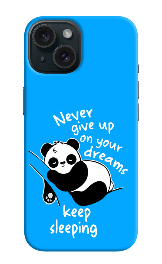 Keep Sleeping iPhone 15 Plus Hard Case Back Cover by Casekaro