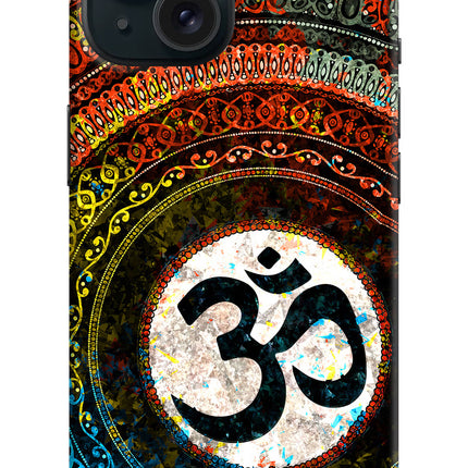 Om Cultural iPhone 15 Plus Hard Case Back Cover by Casekaro