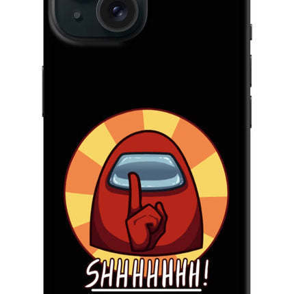 Among Us Shhh! iPhone 15 Plus Hard Case Back Cover by Casekaro