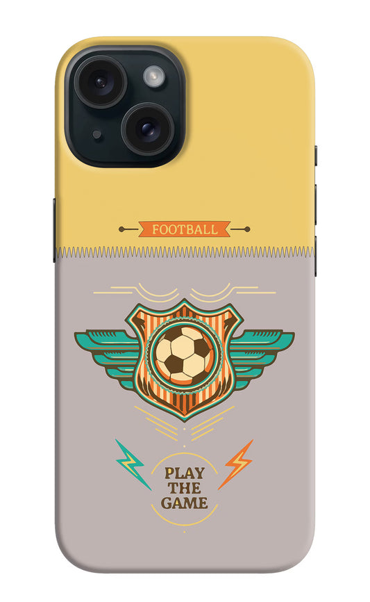 Football iPhone 15 Plus Hard Case Back Cover by Casekaro