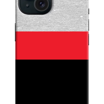 Tri Color Pattern iPhone 15 Plus Hard Case Back Cover by Casekaro