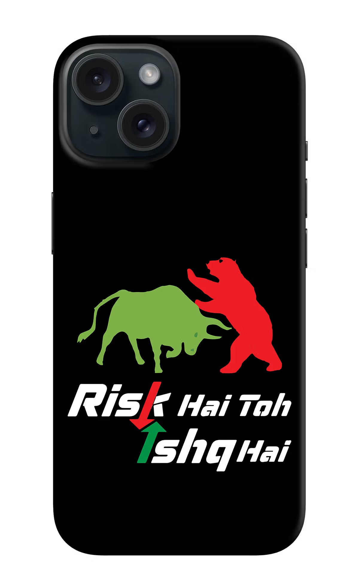 Risk Hai Toh Ishq Hai iPhone 15 Plus Hard Case Back Cover by Casekaro