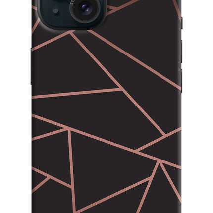 Geometric Pattern iPhone 15 Plus Hard Case Back Cover by Casekaro
