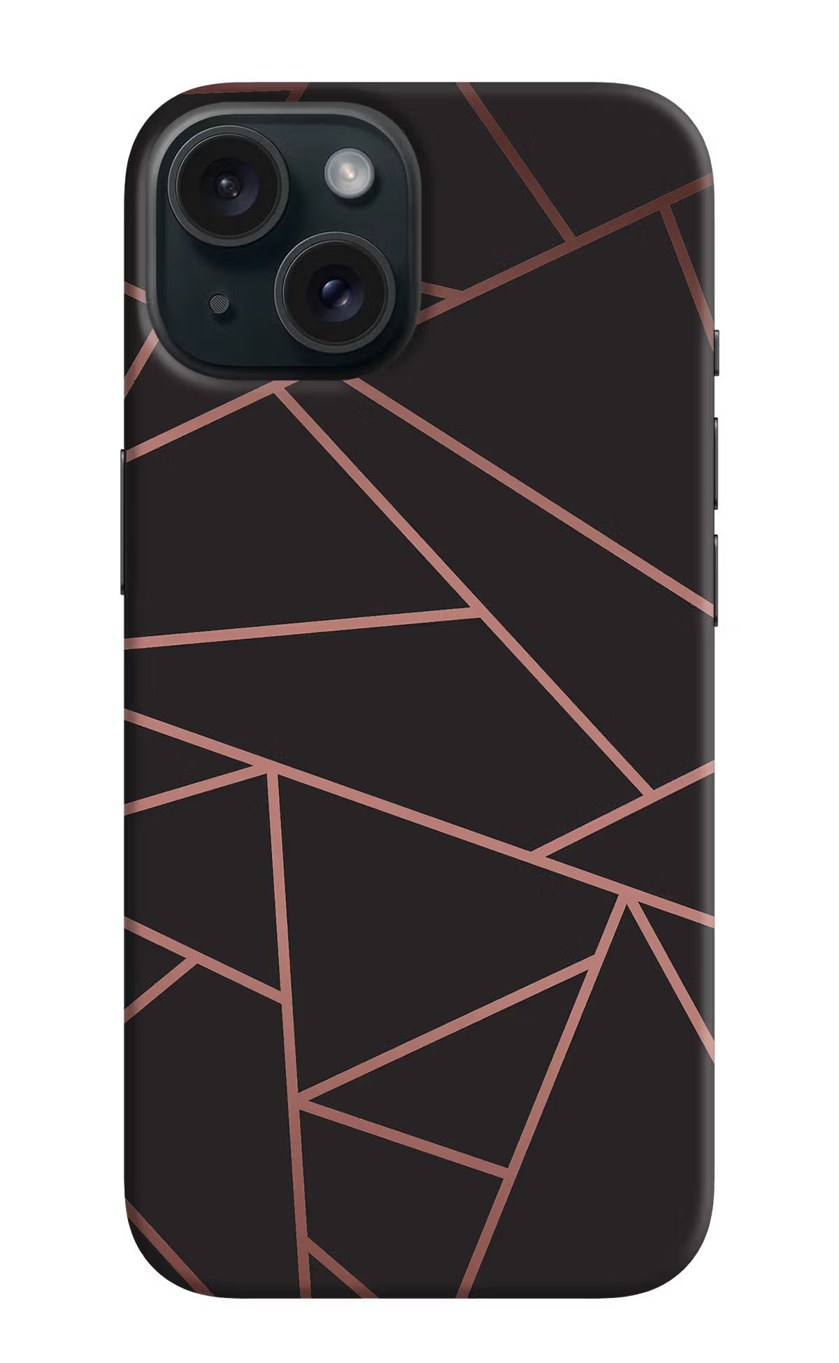 Geometric Pattern iPhone 15 Plus Hard Case Back Cover by Casekaro