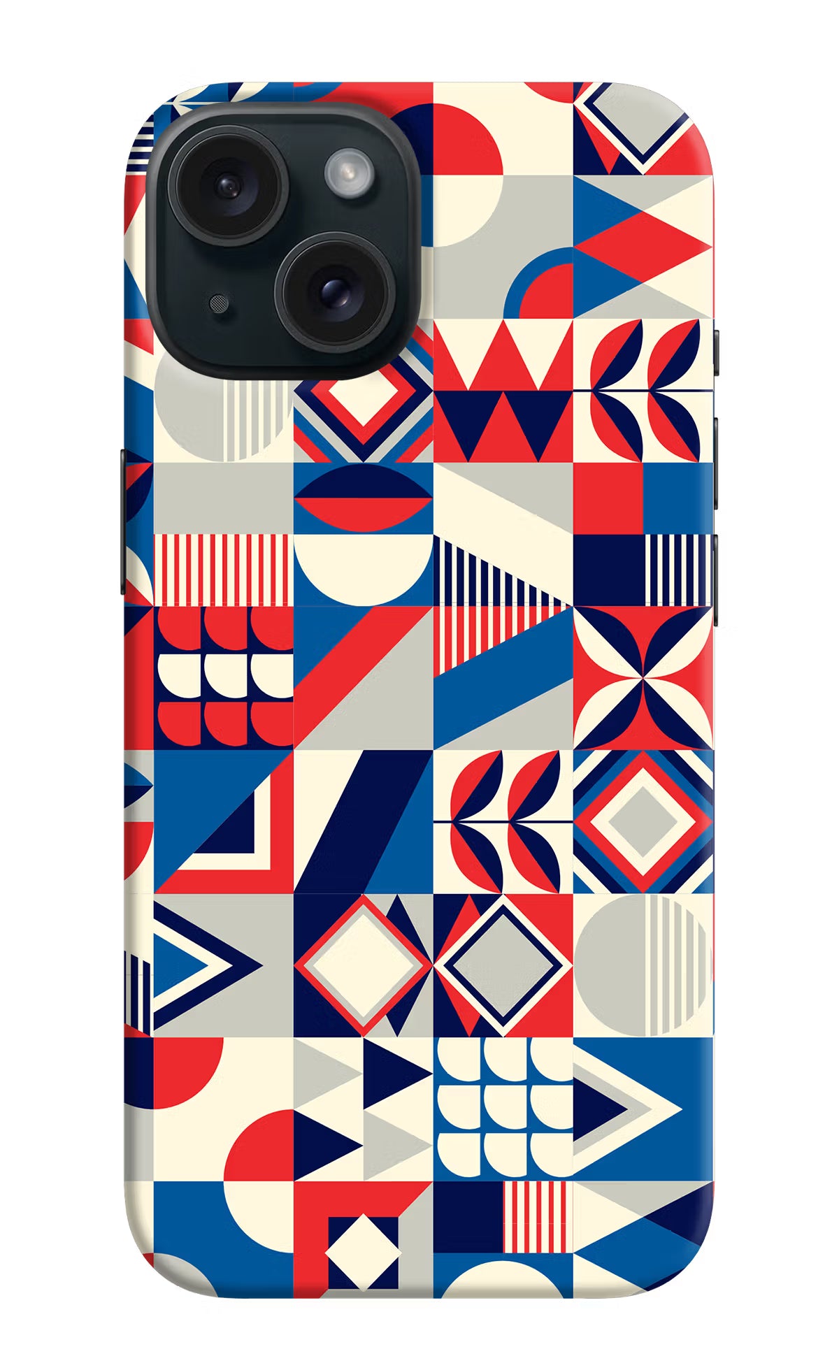 Colorful Pattern iPhone 15 Plus Hard Case Back Cover by Casekaro