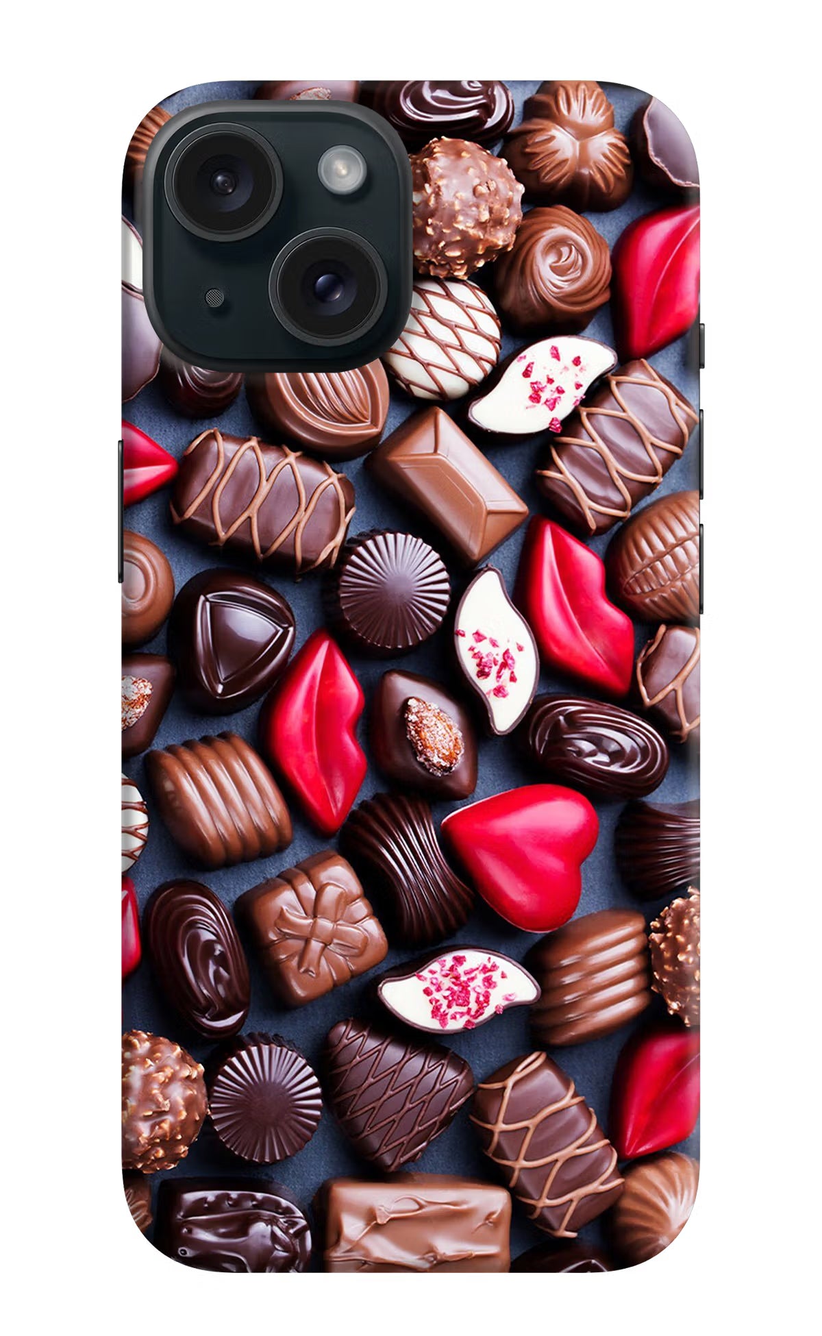 Chocolates iPhone 15 Plus Hard Case Back Cover by Casekaro