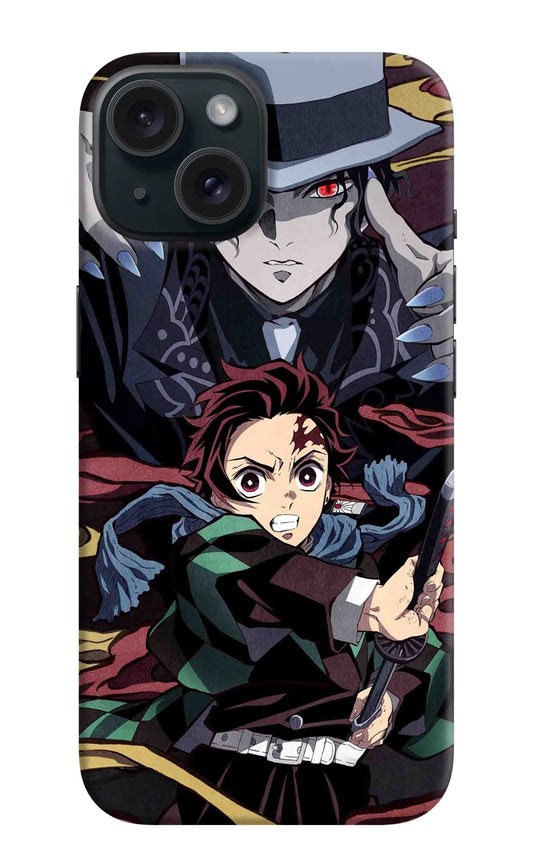 Demon Slayer iPhone 15 Plus Hard Case Back Cover by Casekaro