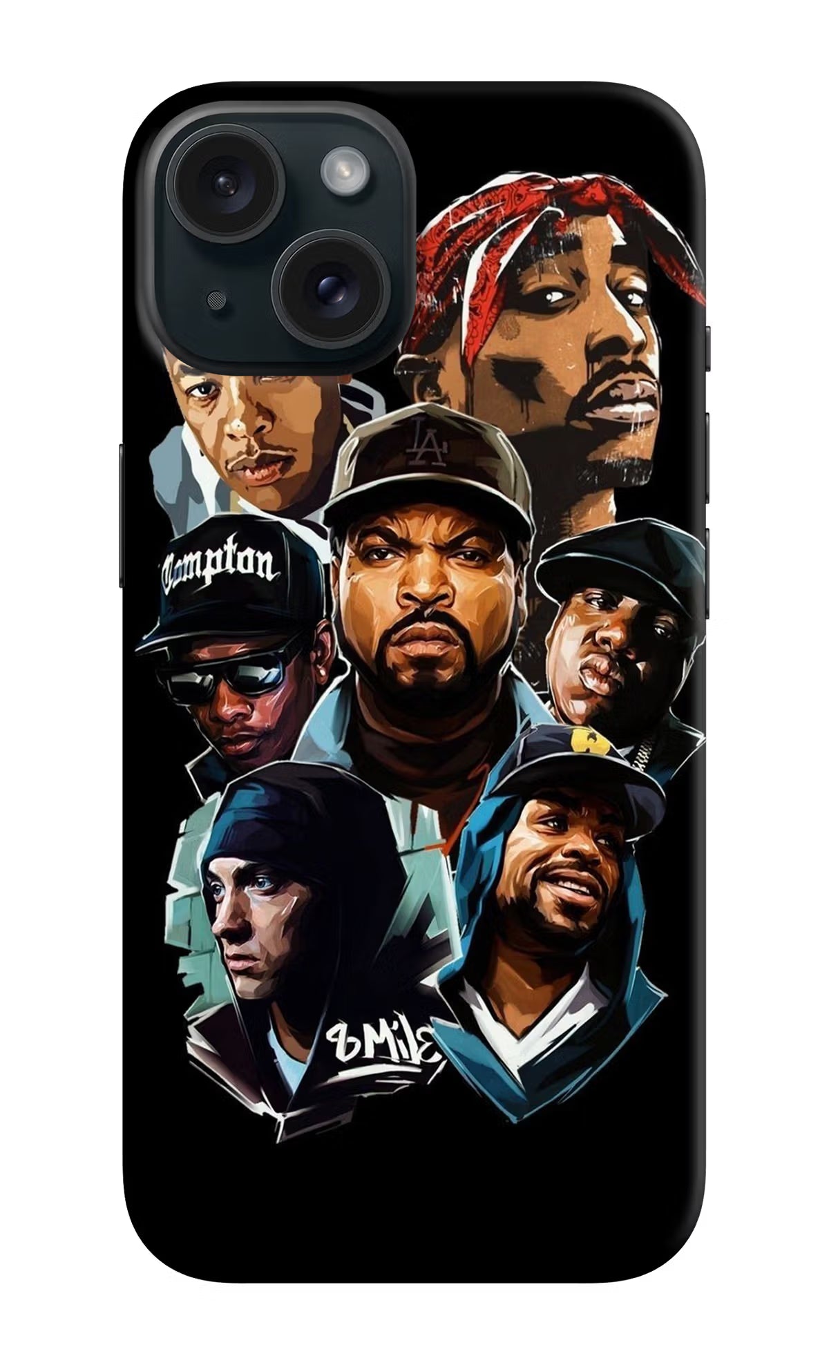 Rappers iPhone 15 Plus Hard Case Back Cover by Casekaro