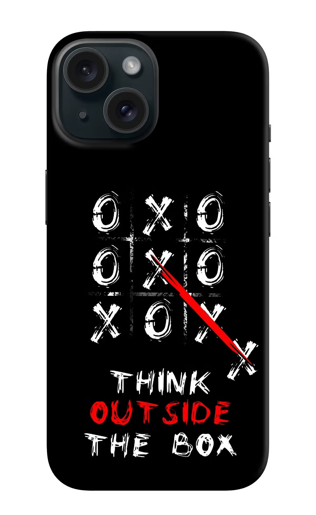 Think out of the BOX iPhone 15 Plus Hard Case Back Cover by Casekaro
