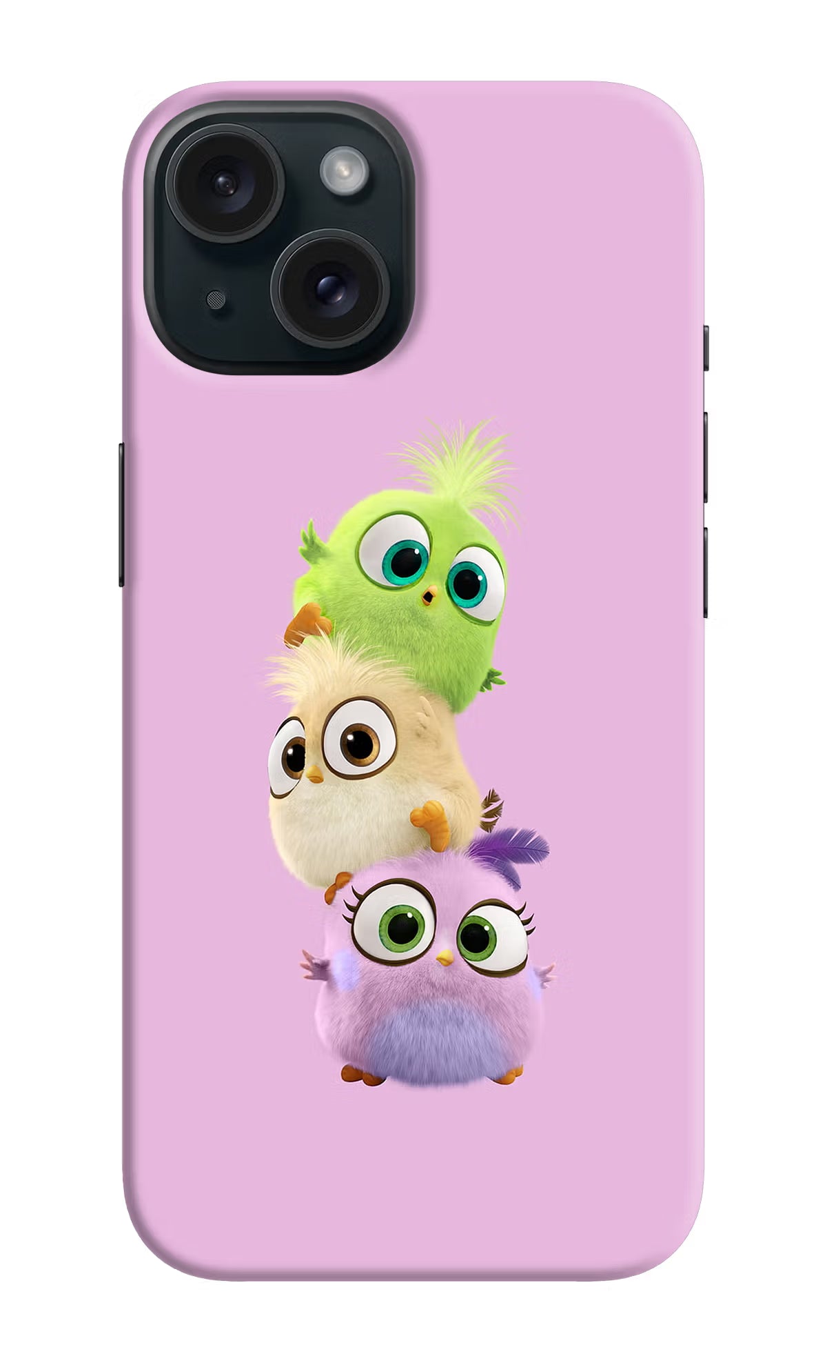 Cute Little Birds iPhone 15 Plus Hard Case Back Cover by Casekaro