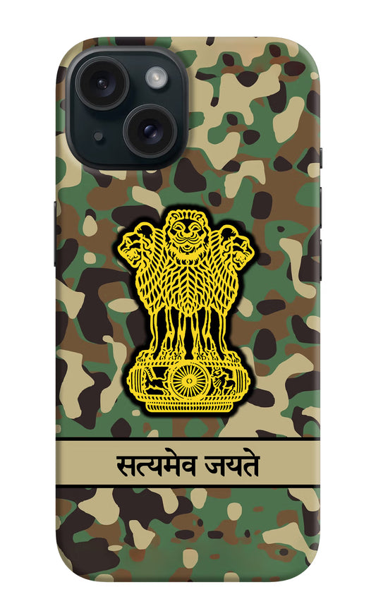Satyamev Jayate Army iPhone 15 Plus Hard Case Back Cover by Casekaro