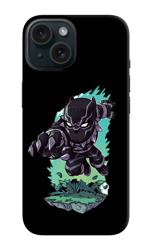 Black Panther iPhone 15 Plus Hard Case Back Cover by Casekaro