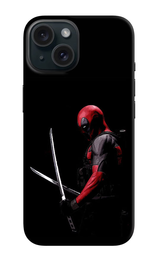 Deadpool iPhone 15 Plus Hard Case Back Cover by Casekaro