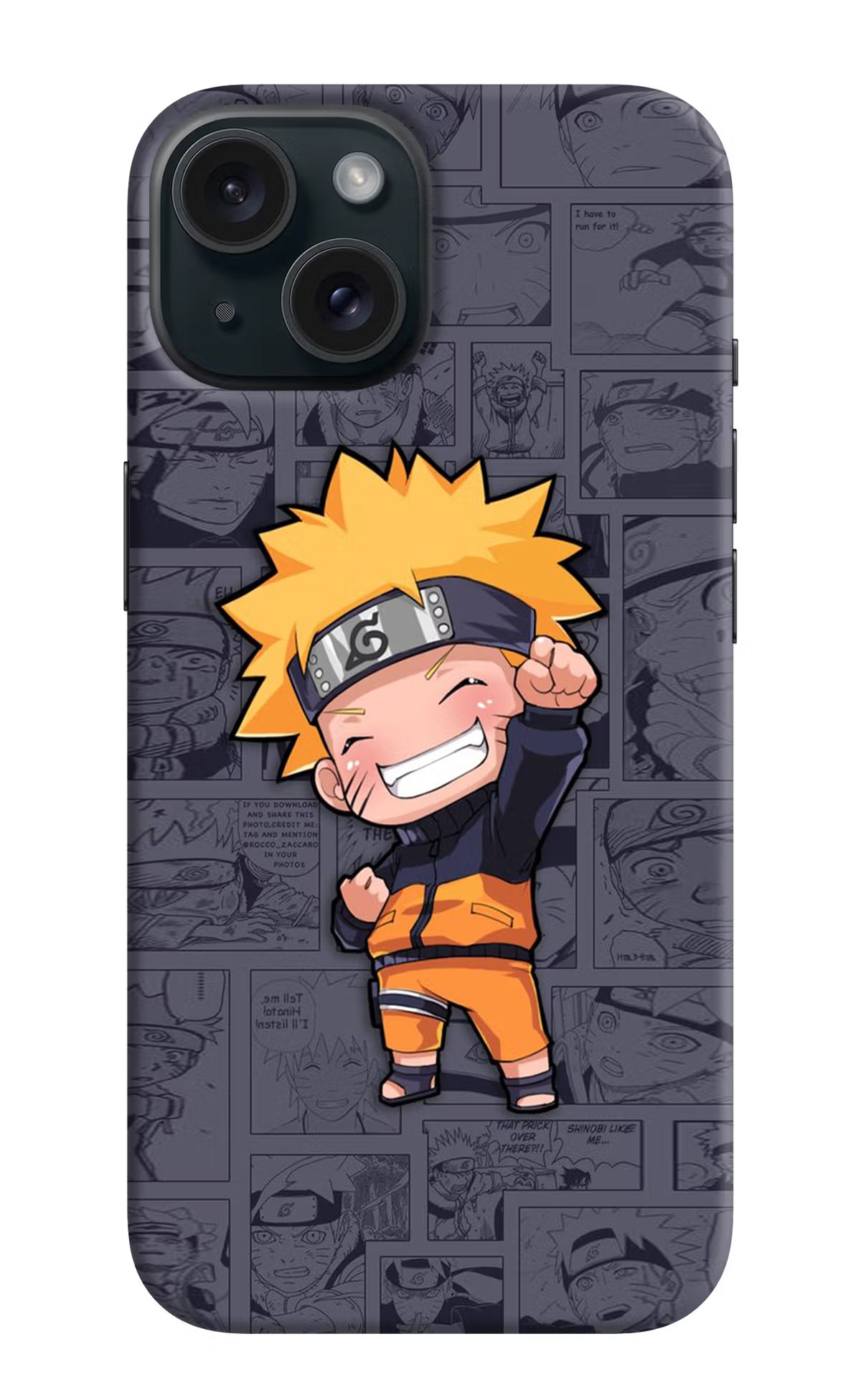 Chota Naruto iPhone 15 Plus Hard Case Back Cover by Casekaro