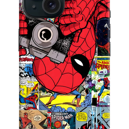 Spider Man iPhone 15 Plus Hard Case Back Cover by Casekaro