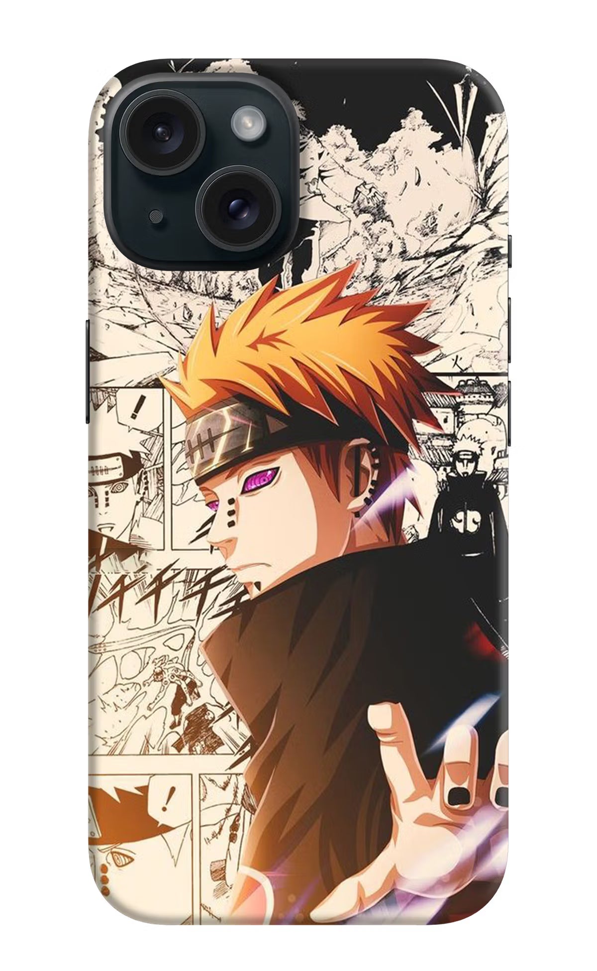 Pain Anime iPhone 15 Plus Hard Case Back Cover by Casekaro
