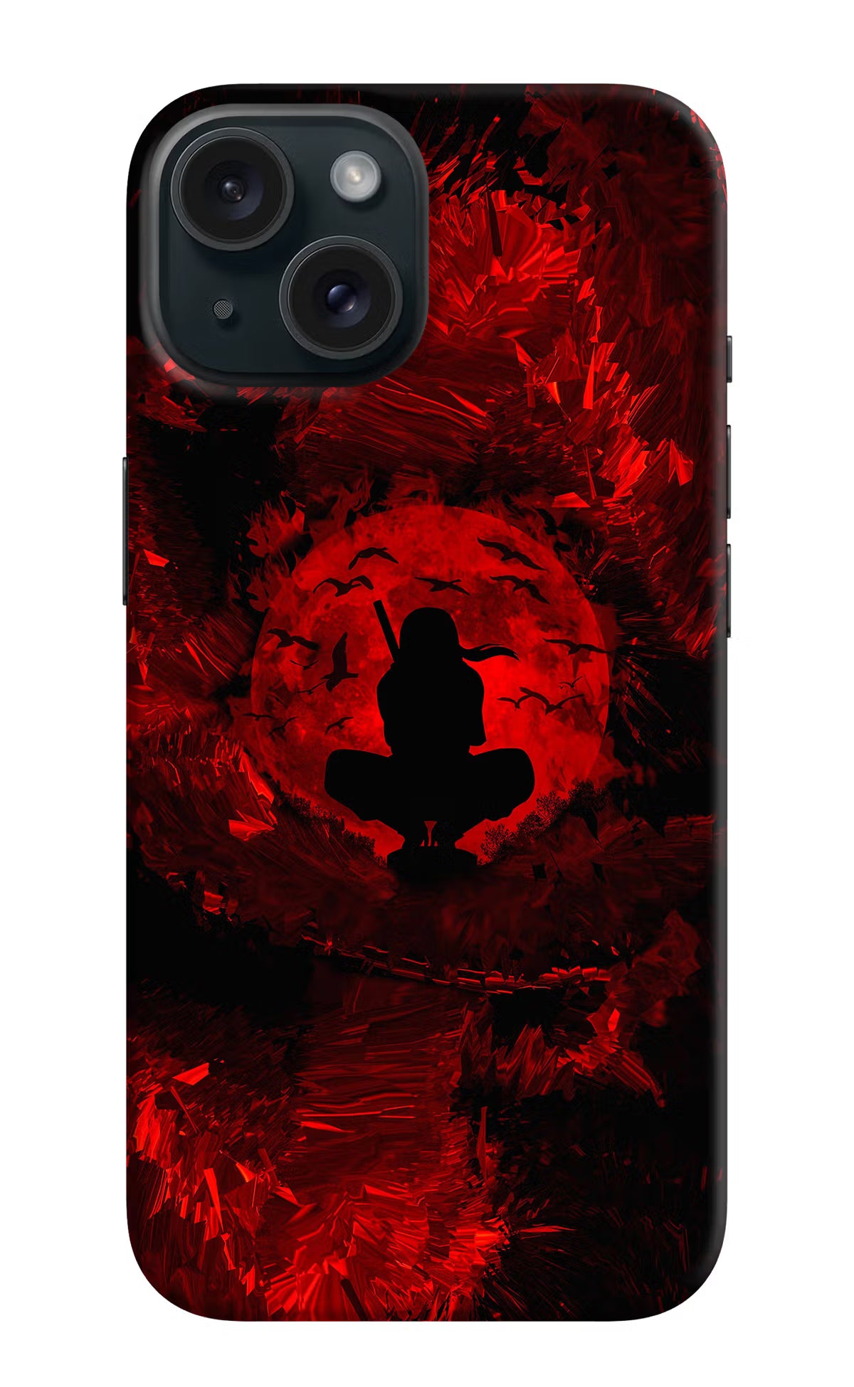 Itachi Uchiha iPhone 15 Plus Hard Case Back Cover by Casekaro